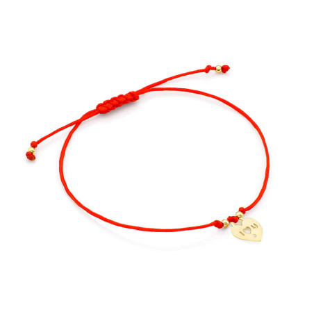 Bransoletka B010 z diamentami żółte złoto