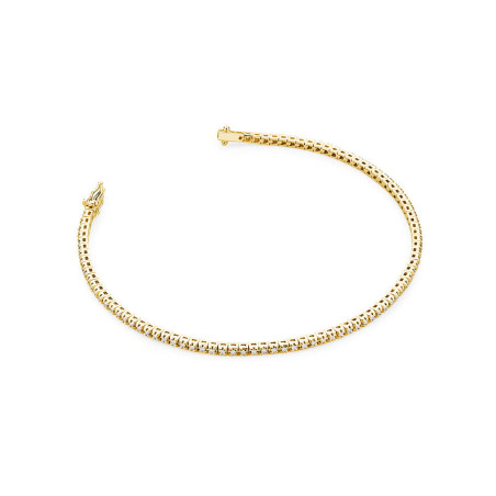 Bransoletka B39150 z diamentami żółte złoto
