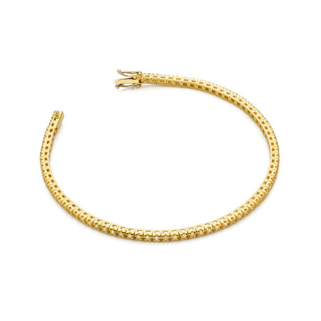 Bransoletka B39150 z diamentami żółte złoto