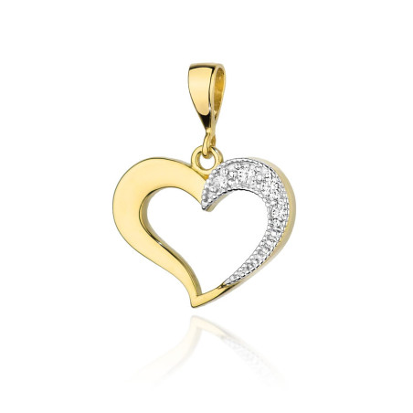 Zawieszka S023 Diament 0,02ct żółte złoto