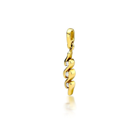 Zawieszka Z042 Diament 0,03ct żółte złoto