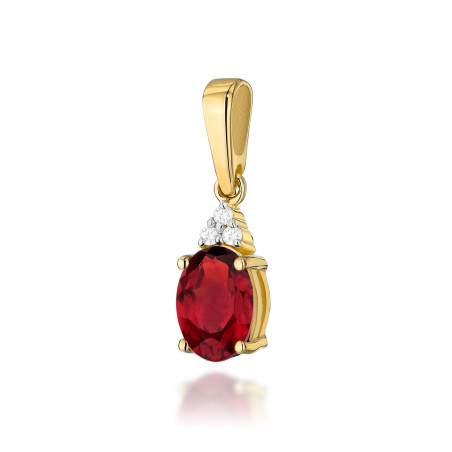 Zawieszka Z308 Rubin 1,00ct żółte złoto