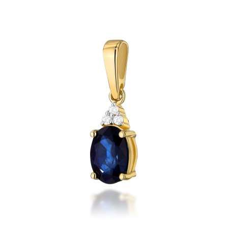 Zawieszka Z308 Szafir 0,90ct żółte złoto