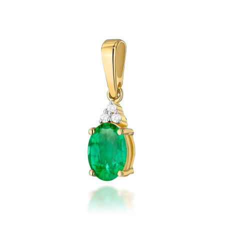 Zawieszka Z308 Szmaragd 0,80ct żółte złoto