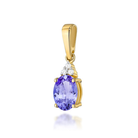 Zawieszka Z308 Tanzanit 0,70ct żółte złoto