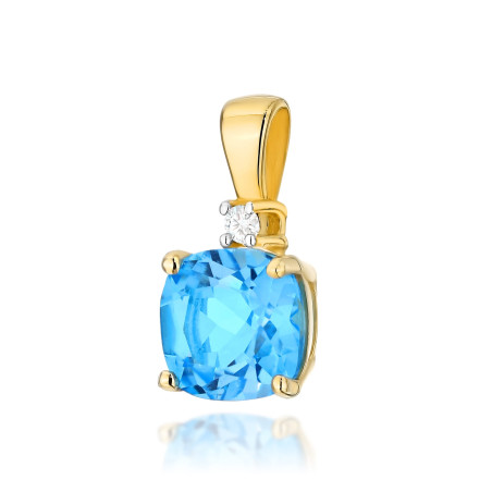 Zawieszka Z003 Topaz 1,10ct żółte złoto