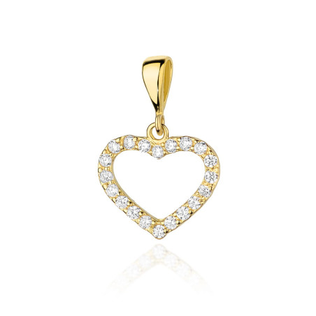 Zawieszka S019 z diamentami żółte złoto