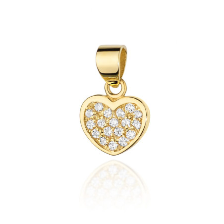 Zawieszka S020 z diamentami żółte złoto