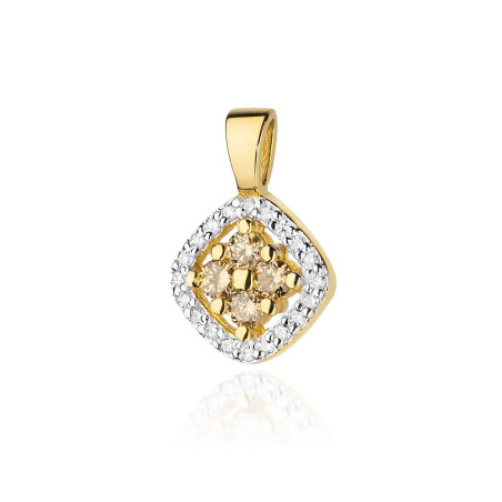 Zawieszka Z441 z diamentami żółte złoto