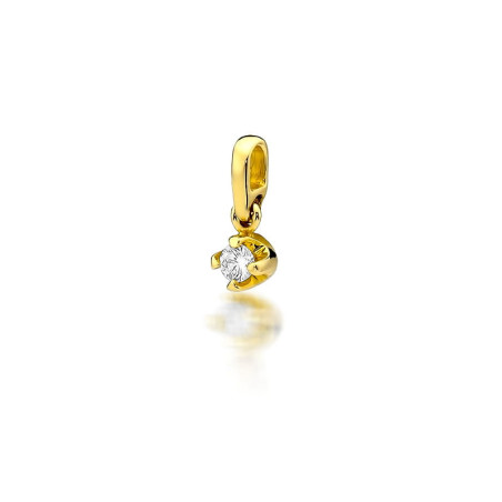 Zawieszka Z034 Diament 0,10ct żółte złoto