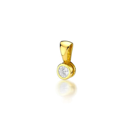 Zawieszka Z224 Diament 0,20ct żółte złoto