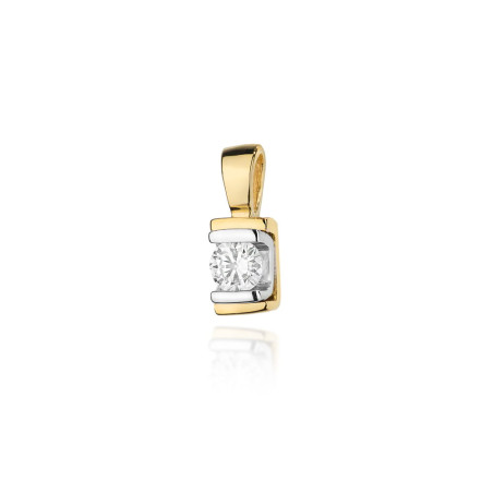 Zawieszka Z343 Diament 0,10ct żółte złoto