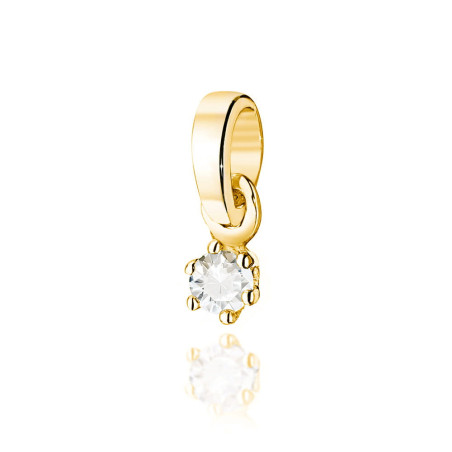 Zawieszka Z501 Diament 0,04ct żółte złoto