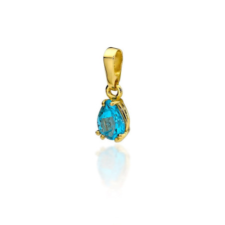 Zawieszka Z006 Topaz 0,90ct żółte złoto