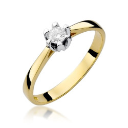 Pierścionek W299 Diament...
