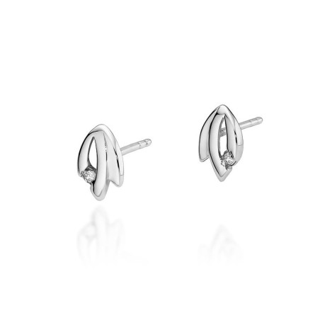 Kolczyki KO018 Diament 2 x 0,0145ct białe złoto