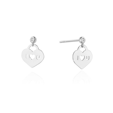 Kolczyki CK011 Diament 2 x 0,0145ct białe złoto
