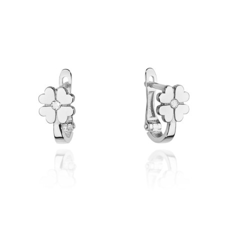 Kolczyki KO060 Diament 2 x 0,03ct białe złoto
