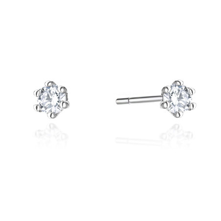 Kolczyki KO501 Diament 2 x 0,04ct białe złoto