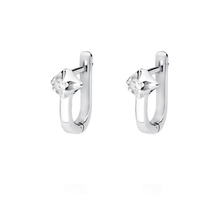 Kolczyki KO155 Diament 2 x 0,09ct białe złoto