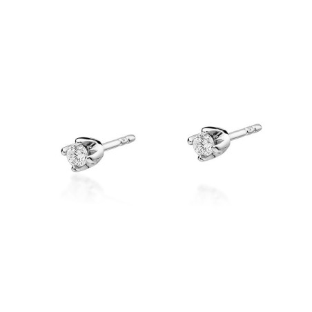Kolczyki KO034 Diament 2 x 0,10ct białe złoto