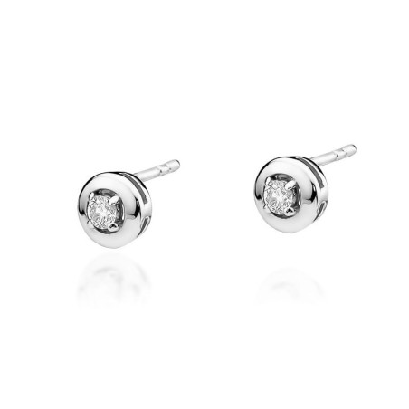 Kolczyki KO045 Diament 2 x 0,10ct białe złoto