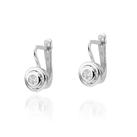 Kolczyki KO294 Diament 2 x 0,10ct białe złoto