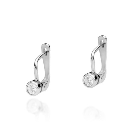 Kolczyki KO224 Diament 2 x 0,15ct białe złoto