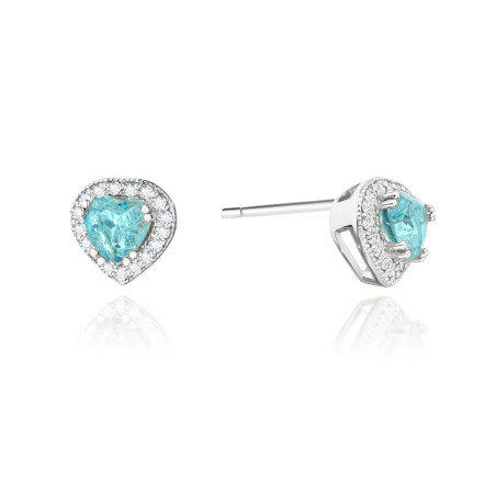 Kolczyki KO507 Topaz 2 x 0,50ct białe złoto
