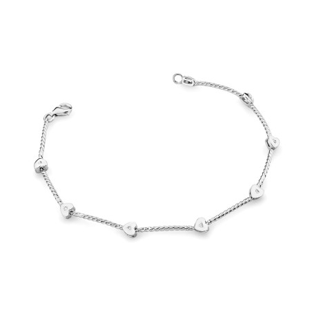 Bransoletka B05806 z diamentami białe złoto