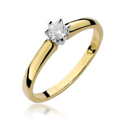 Pierścionek W317 Diament...