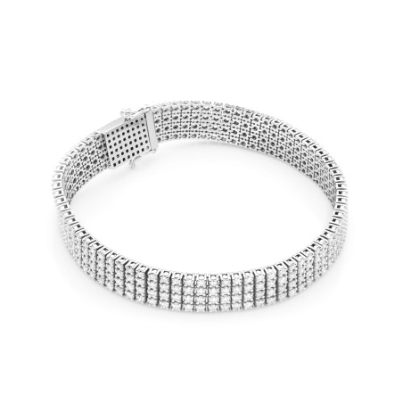 Bransoletka B0036 z diamentami białe złoto
