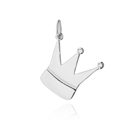 Zawieszka Z502 z diamentami białe złoto