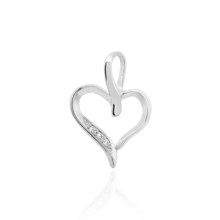 Zawieszka S006 z diamentami białe złoto