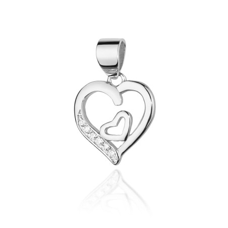 Zawieszka S024 z diamentami białe złoto