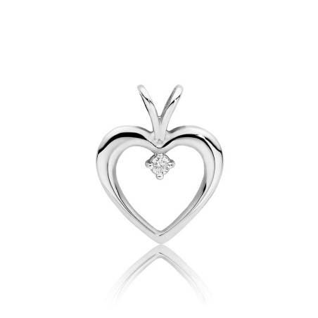 Zawieszka S003 Diament 0,04ct białe złoto