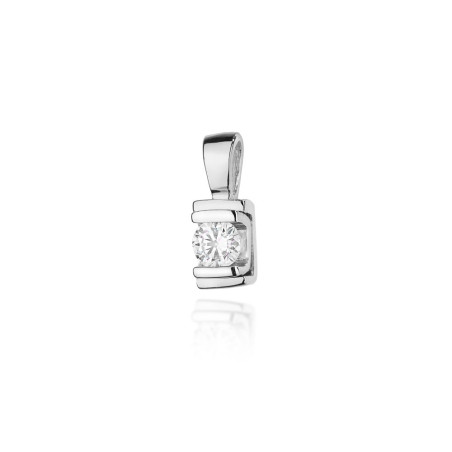 Zawieszka Z343 Diament 0,10ct białe złoto
