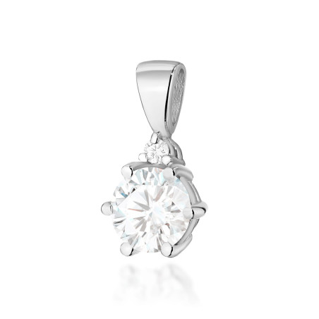 Zawieszka Z076 Biały Szafir 0,60ct białe złoto