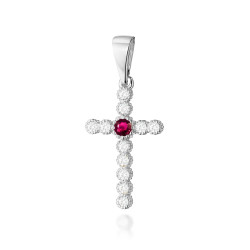 Krzyż K008 Rubin 0,15ct...