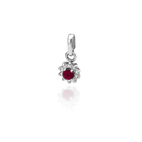 Zawieszka Z185 Rubin 0,15ct białe złoto