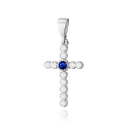 Krzyż K008 Szafir 0,15ct...