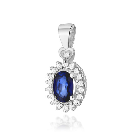 Zawieszka Z312 Szafir 0,70ct białe złoto