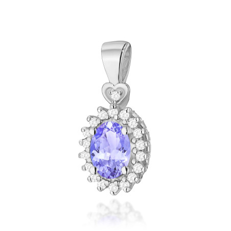 Zawieszka Z312 Tanzanit 0,40ct białe złoto