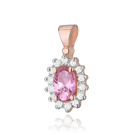 Zawieszka Z182 Różowy Topaz 0,50ct różowe złoto