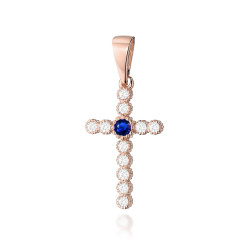 Krzyż K008 Szafir 0,15ct...
