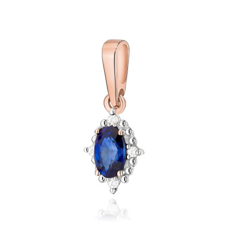 Zawieszka Z512 Szafir 0,30ct różowe złoto