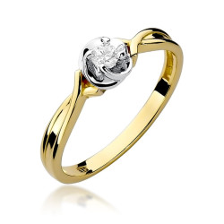 Pierścionek W329 Diament...