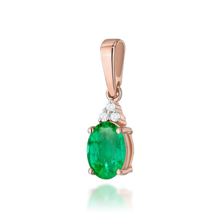 Zawieszka Z308 Szmaragd 0,80ct różowe złoto