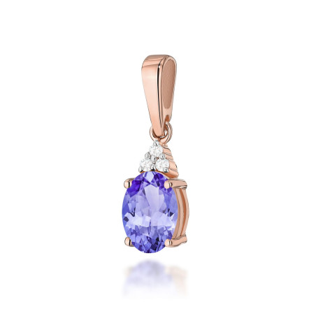 Zawieszka Z308 Tanzanit 0,70ct różowe złoto