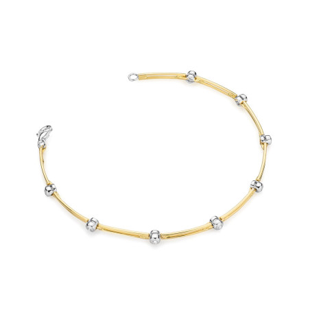 Bransoletka B31178 z diamentami żółte złoto